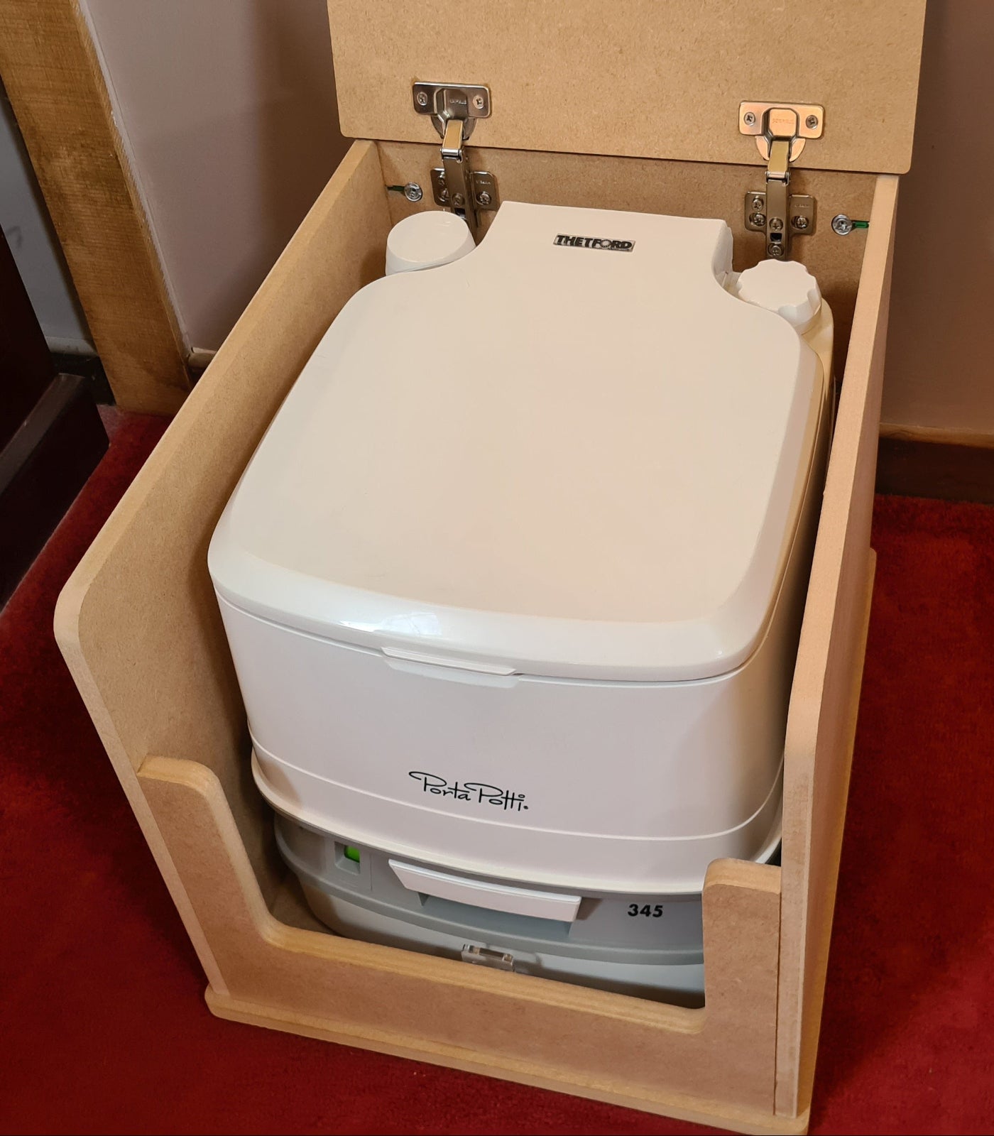 Camper van MDF Seat/Toilet Storage Box Thetford Porta Potti 145/335 345 165/365 T5 T6