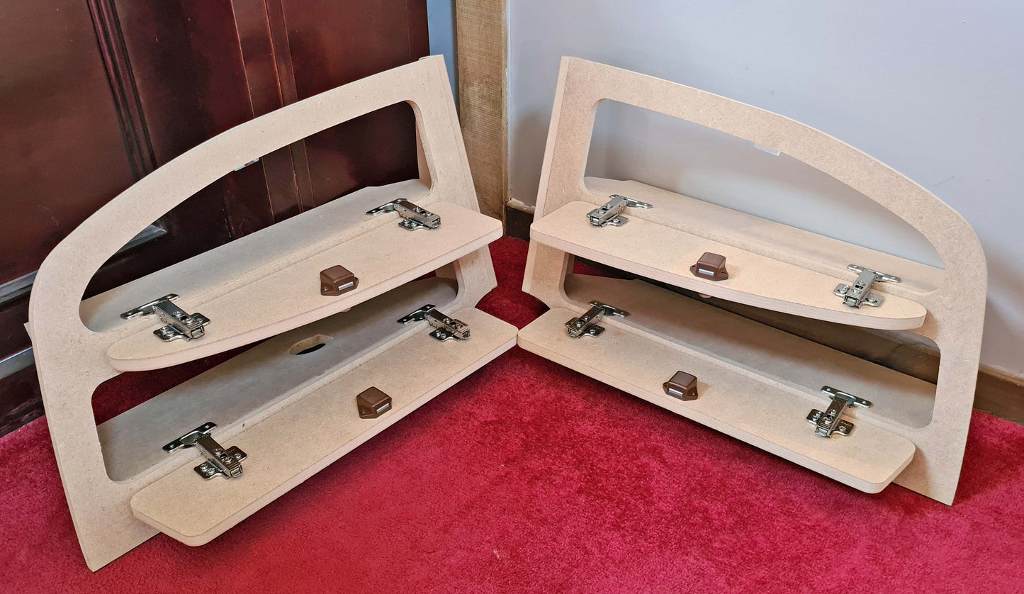 Citroen Berlingo or Peugeot Partner Bare MDF Storage Boxes - MK2 2008-2018