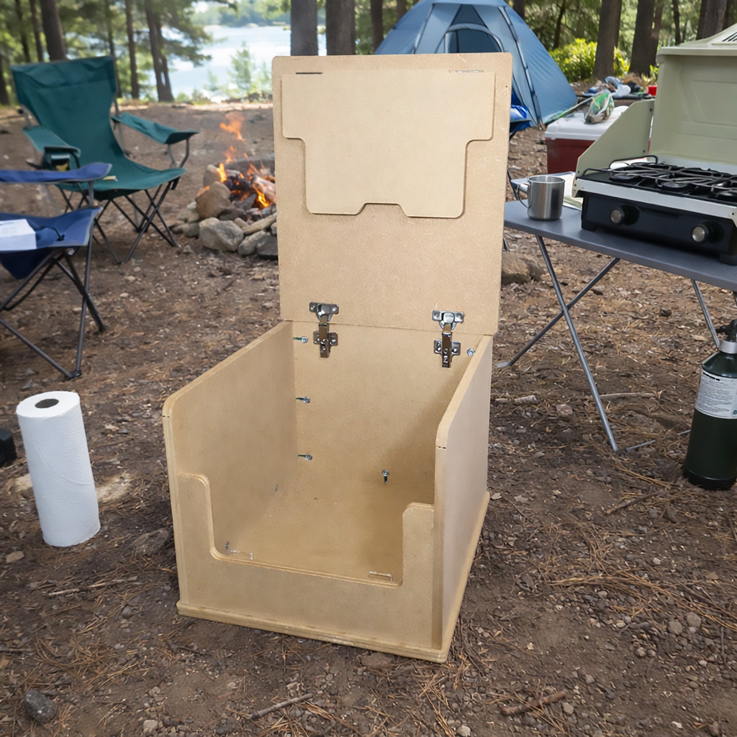 Camper van Toilet Storage Box MDF Thetford Porta-Potti 145/345  T5 T6