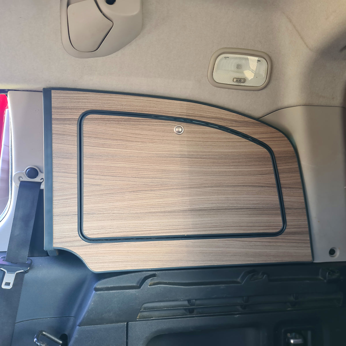 Citroen Berlingo or Peugeot Partner Driftwood laminate Storage Boxes Single Door - MK2 2008-2018