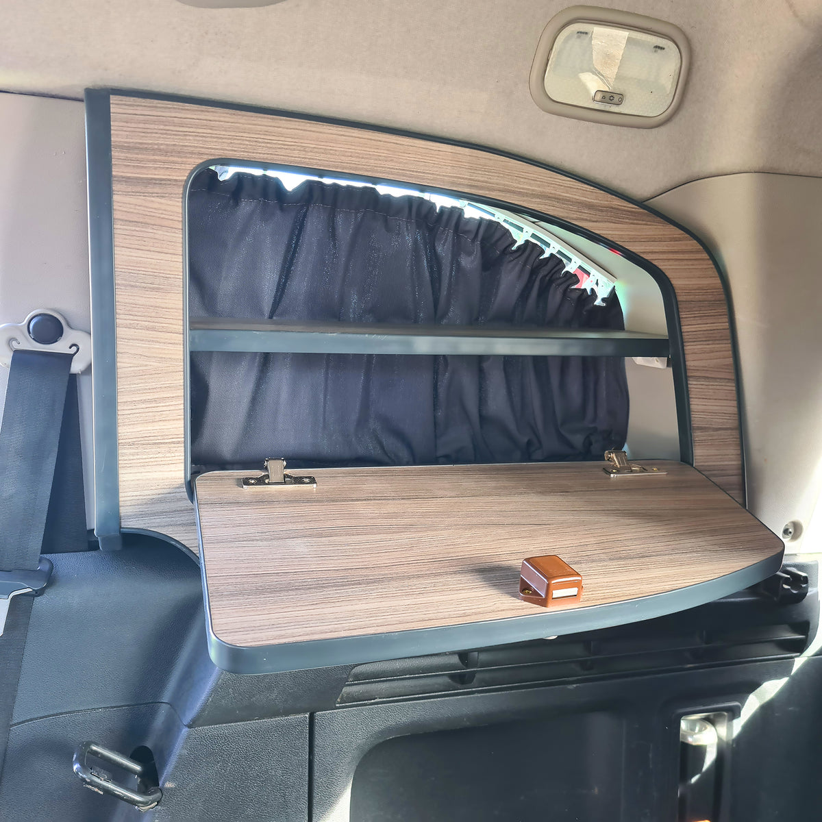 Citroen Berlingo or Peugeot Partner Driftwood laminate Storage Boxes Single Door - MK2 2008-2018