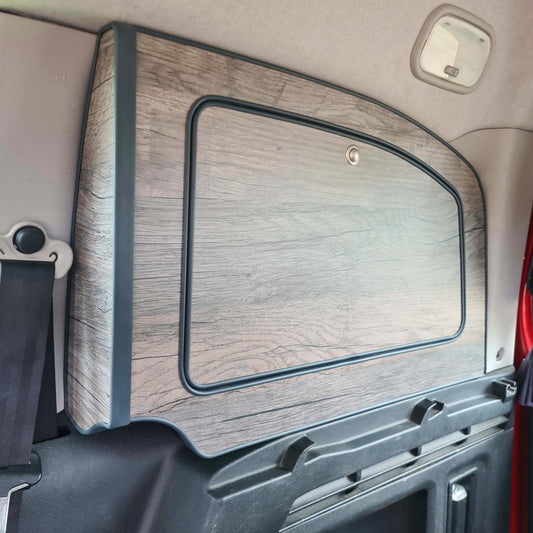 Citroen Berlingo or Peugeot Partner Oak laminate Storage Boxes Single Door - MK2 2008-2018