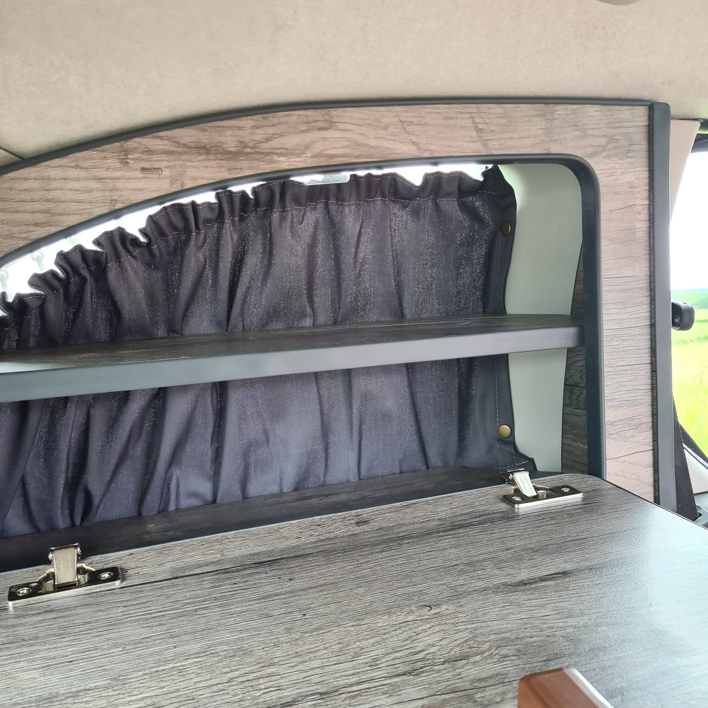 Citroen Berlingo or Peugeot Partner Oak laminate Storage Boxes Single Door - MK2 2008-2018